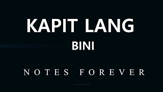 Kapit Lang  Bini KARAOKE VERSION [upl. by Nosduj]