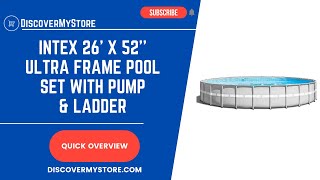 Intex 26 x 52 Ultra Frame Pool Set with Pump amp Ladder [upl. by Aitahs]