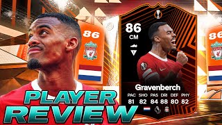 👁️86 UEL TOTGS GRAVENBERCH PLAYER REVIEW  EA FC 24 ULTIMATE TEAM [upl. by Ellivro379]