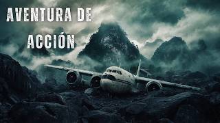 Tras un accidente aéreo sobreviven en una isla desierta  Película de Acción y Aventuras en Español [upl. by Lemaj495]