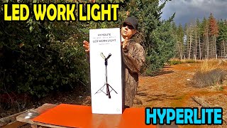 Hyperlite Worklight  Dual Head LED Work Light with Stand [upl. by Ynnep]