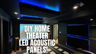 EASY DIY BACKLIT LED ACOUSTIC PANELS FOR EPIC HOME THEATER [upl. by Valerie]