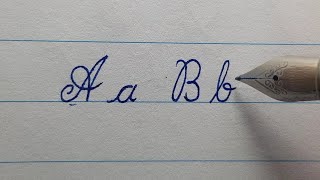 cursive calligraphy with fountain pen Meta alphabet [upl. by Tyree]