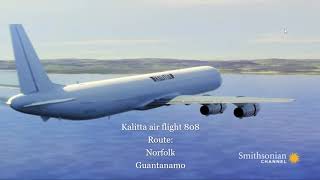 Kalitta air flight 808  Crash animation [upl. by Annaor]