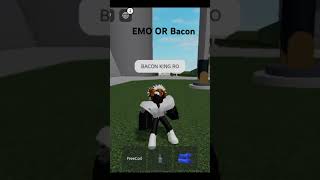 PRO roblox bacon NO GIRLS AND BOY EMO 🤨 [upl. by Paxon]