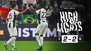 HIGHLIGHTS SERIE A  Juventus 22 Parma  A draw at the Allianz Stadium  McKennie amp Weah Goals [upl. by Nahsad]