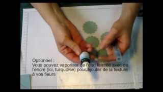 Tutoriel scrapbooking  faire une fleur en papier [upl. by Willyt]