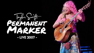 Rare video Taylor Swift unreleased song “Permanent Marker” live opening for Brad Paisley in 2007 [upl. by Xila863]