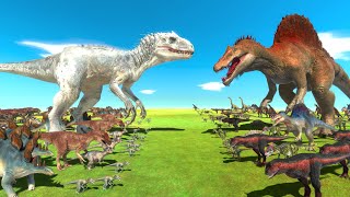 Dinosaur War  Spinosaurus Vs Indominus Rex [upl. by Lseil29]