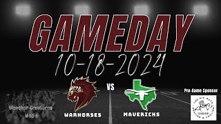 Devine Warhorses Vs Pearsall Mavericks101824 [upl. by Allekim429]