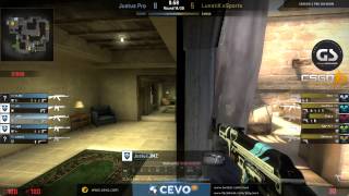 CEVOPro CSGO Season 5 Justus Pro vs LunatiK eSports  Week 32 on demirage [upl. by Ennaegroeg]