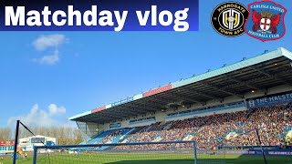 Matchday vlog carlisle united  Harrogate Town Afc  up the blues 💙 [upl. by Anaid]