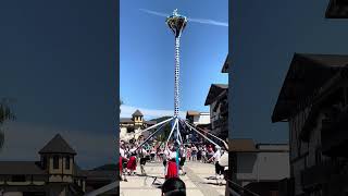 Maypole dancing in Leavenworth Washington during Maifest [upl. by Piggy]