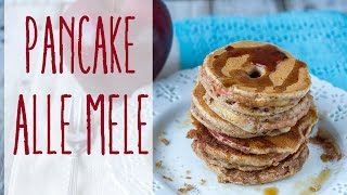 Pancake integrali alle mele  Ricetta Vegan [upl. by Aikas91]