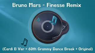 Bruno Mars  Finesse Remix Cardi B Ver  60th Grammy Dance Break  Original [upl. by Roinuj]