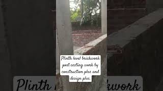 Plinth brickwork by construction plus and design plus [upl. by Gnah]