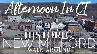 New Milford CT Connecticut historic downtown walk around [upl. by Ahens]