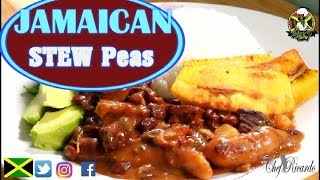 How To Make Pigtail Stew Peas Jamaica  Recipes By Chef Ricardo [upl. by Newberry711]