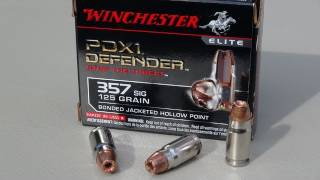 357 SIG Winchester PDX1 Defender AMMO TEST [upl. by Gwendolin]