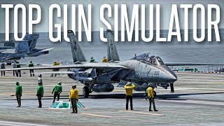 THE MOST AUTHENTIC TOP GUN SIMULATOR  DCS F14 Tomcat Supercarrier Ops [upl. by Holmes]