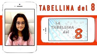 La tabellina dell 8  tabellina dell otto  canzoni per bambini  Sofia Del Baldo [upl. by Anelak517]