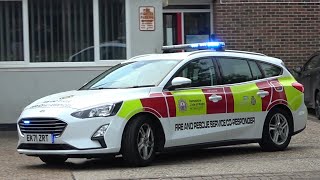 Portchester CoResponder Turnout Ford Focus JH28V1  Hampshire amp Isle of Wight Fire and Rescue [upl. by Kayle]