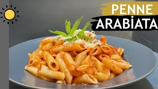 Domates Soslu Acı Makarna Penne Arabiata  Soslu Makarna Tarifi [upl. by Koffman141]