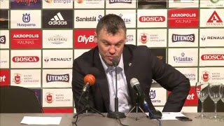 „Žalgiris“ – „Lietuvos rytas“ spaudos konferencija [upl. by Dwayne]