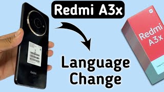 Redmi A3x language change kaise kare how to change system language in Redmi set Hindi language in [upl. by Koehler873]