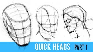 Quickly Draw Heads with the Loomis Method  Part 1 [upl. by Eltrym10]