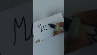 calligraphy art handwriting talented skills shortsfeed lettering handwrite entertainment [upl. by Acinnad]