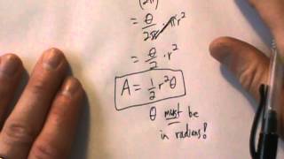 Trigonometry  Foundations  Area of a Sector  Two Examples [upl. by Guria595]