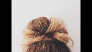 Easy Top Knot Tutorial [upl. by Mcclimans]