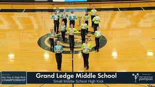 2024 Grand Ledge Middle School High Kick Small MS  Mid American Pom High Kick Championships [upl. by Hsekin]