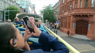 BELFAST NORTHERN IRELAND TRIP ON TOP OF A DOUBLE DECKER BUS HOW EXCITING [upl. by Ecidnac359]