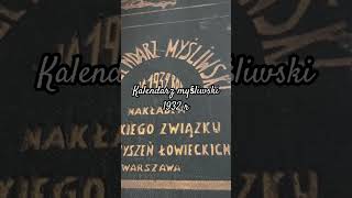 Kalendarz myśliwski na 1932 r kalendarzmyśliwski polowanie łowiectwo antykwariatfilemon [upl. by Luapsemaj]