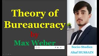 Bureaucracy by Max Weber  ideal type of bureaucracy by max weber  Socio studies [upl. by Eirena]