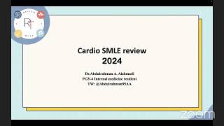 SMLE review course 2024  Cardiology  DrAbdulrahman Alahmadi [upl. by Aelahs378]