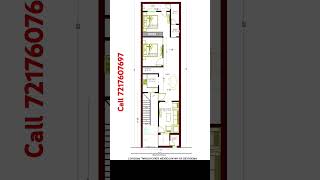 🔥🔥1865 House Plan 🔥 18 by 65 House design North facing🤗 1865 ghar ka Nakshagirisharchitecture [upl. by Aiek]