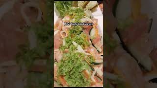 🌈🥗TASTY SALAD VARIETY food salad vegetables chicken shrimp [upl. by Naihr]