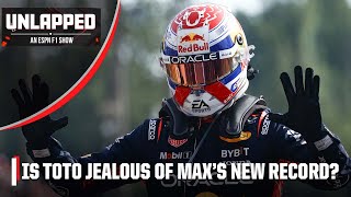 SOUR GRAPES Is Toto Wolff jealous of Verstappens recordbreaking 10 consecutive wins  ESPN F1 [upl. by Tiffy]