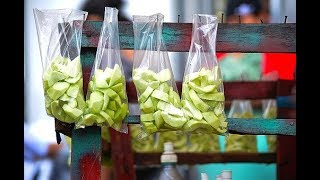 MANGGANG HILAW  Filipino Green Mango and Shrimp Paste [upl. by Odlanra]