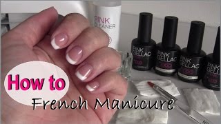 How to French manicure met Pink Gellac  beautynailsfunnl [upl. by Ulysses]