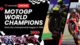 MotoGP World Champions since the championship began in 1949 [upl. by Shivers]