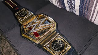 ROMAN REIGNS CUSTOM WWE CHAMPIONSHIP BELT REVIEW 24K Cubic Zirconia Jewels Arosha Belts [upl. by Whatley]