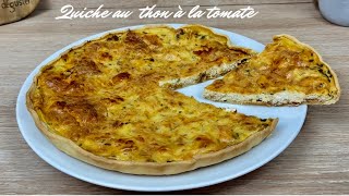 LA QUICHE AU THON À LA TOMATE 🍅 RECETTE D’ÉTÉ EXPRESS À ACCOMPAGNER AVEC UNE BONNE SALADE 🥗 [upl. by Russian460]