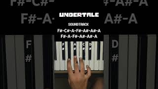 Undertale His Theme Song Easy Piano Tutorial pianotutorial shorts [upl. by Siuoleoj]