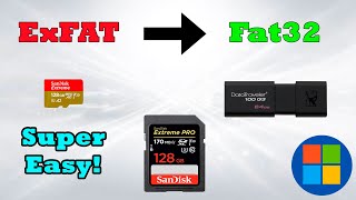 How to Format SD card or USB drive to FAT32 easy and quick [upl. by Falzetta]