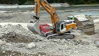 Liebherr R 964 Schleith in Rheinfelden 2 [upl. by Eiro]