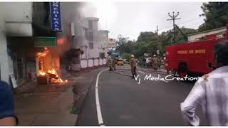 Fire accident in bakery opp to cluny school Lawspet Pondy [upl. by Neevan]